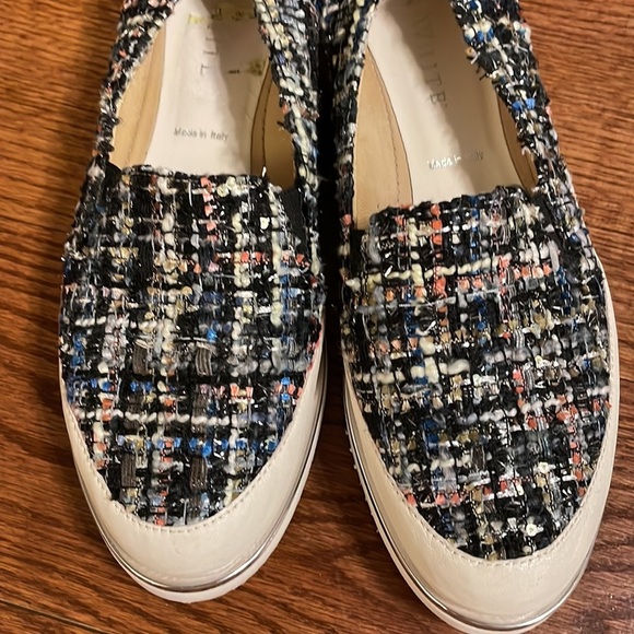 RON WHITE Sha-Nell TWEED boucle SLIP ON SNEAKER CUSHIONED COMFORT 37 1/2 - Picture 11 of 16